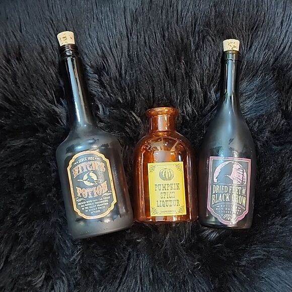 Set of 3 Halloween Potion Bottles - Picture 8 of 8